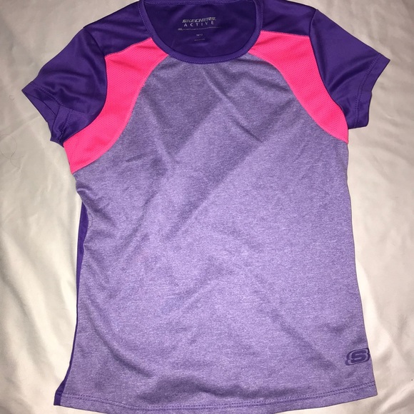 4 Sketchers active dryfit girls shirts, size 10-12 - Picture 6 of 7